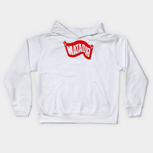 Matador Records Kids Hoodie by stilesdesigns